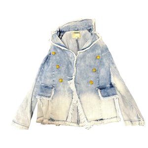 L'AGENCE Kaydance Fray Jackets Imperial XS Double-Breasted Blazer